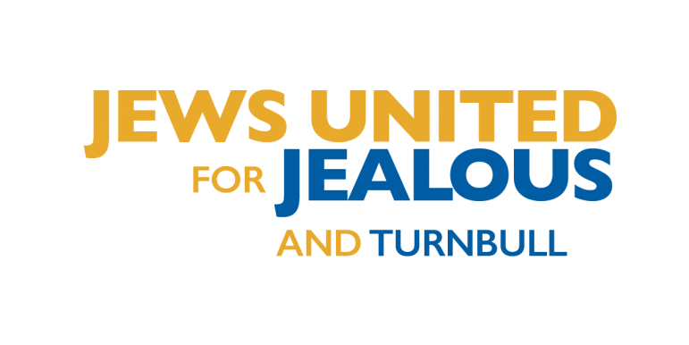 Jews United for Jealous and Turnbull- inverted no tagline