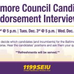 Baltimore Council Candidate Endorsement Interviews