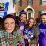 JUFJ Campaign Fund members canvassing for Janeese Lewis George