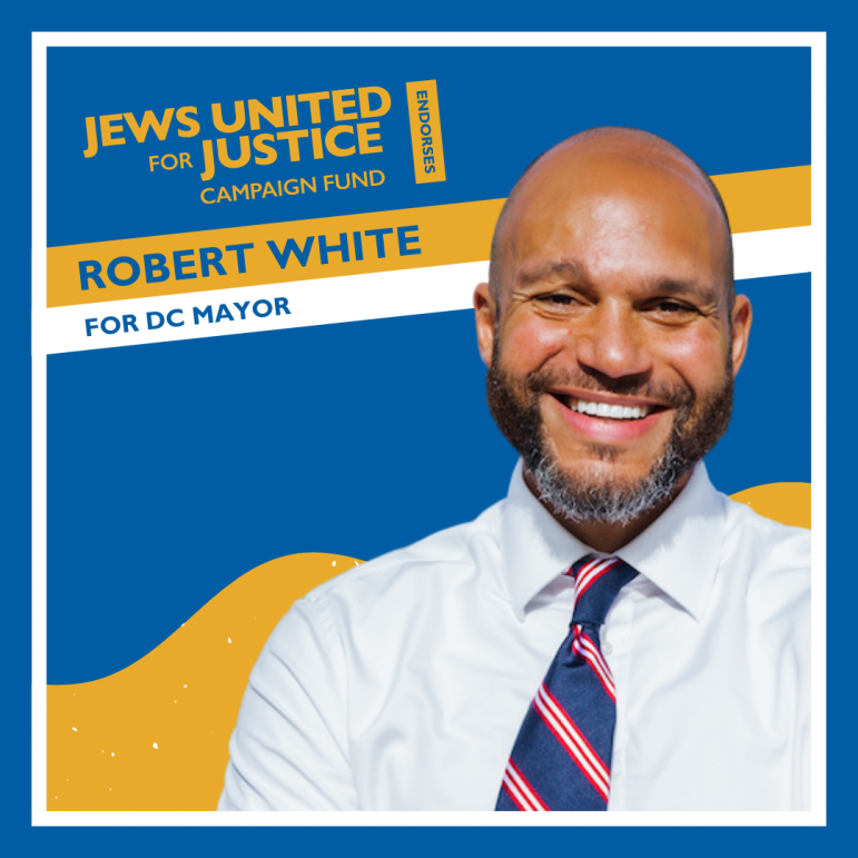 Jews United for Justice Campaign Fund endorses Councilmember Robert White for DC Mayor