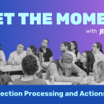 Meet the Moment Title with image of people at an organizing meeting