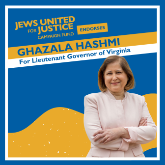 The JUFJ Campaign Fund endorses Ghazala Hashmi for Lieutenant Governor of Virginia