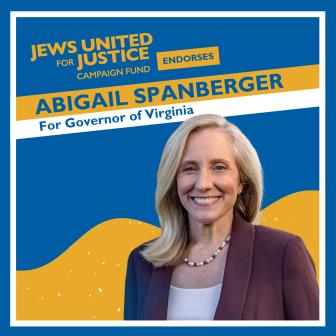 The JUFJ Campaign Fund endorses Abigail Spanberger for Governor of Virginia